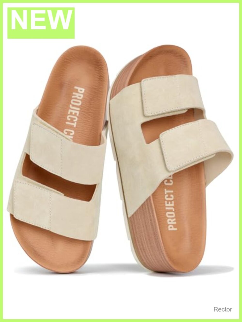 Genuine Leather Platform Sandals Women Wedges Slip Resistant Water Resistant
